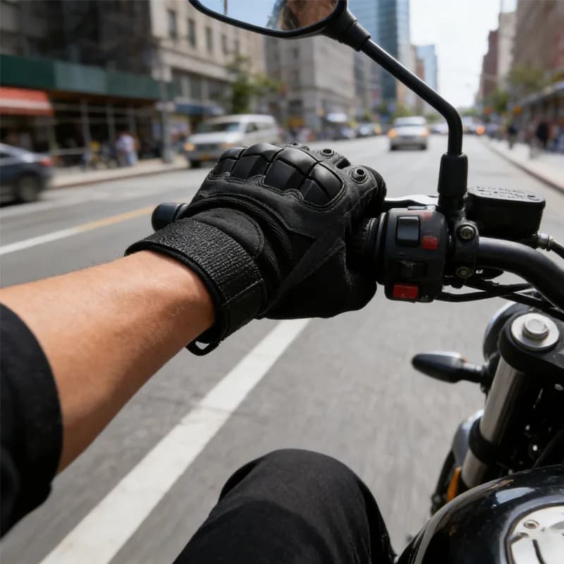 Guanti da moto da uomo e da donna Attrezzatura antiscivolo Moto Motocross Nodici per bici Equipaggiamento protettivo per guanti da corsa incrociati da moto