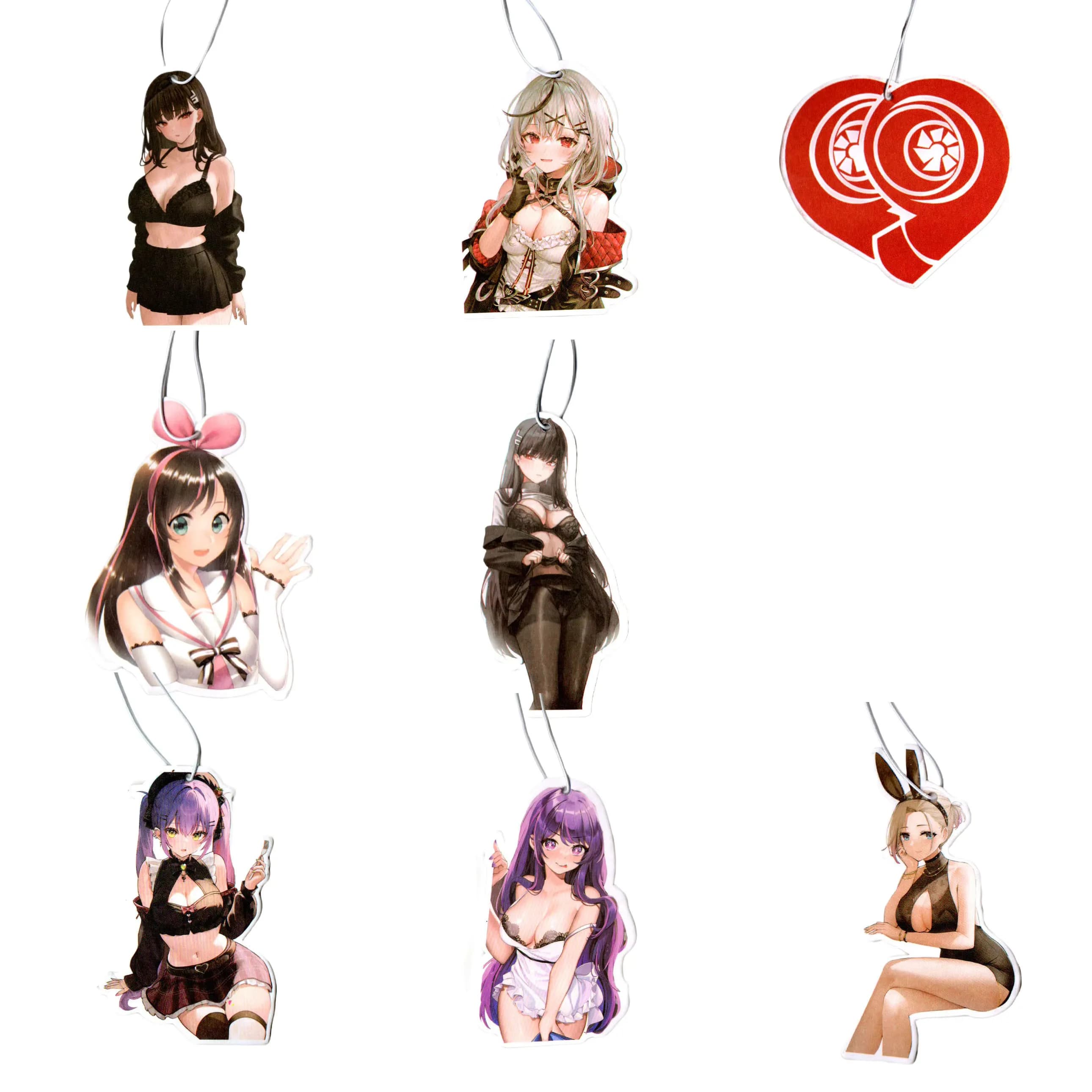 New Car Deodorant Sexy Anime Girl Hanging Mirror Retrovisor Profumo Turbo Brake Disk Card Absorber Solid JDM Accessories