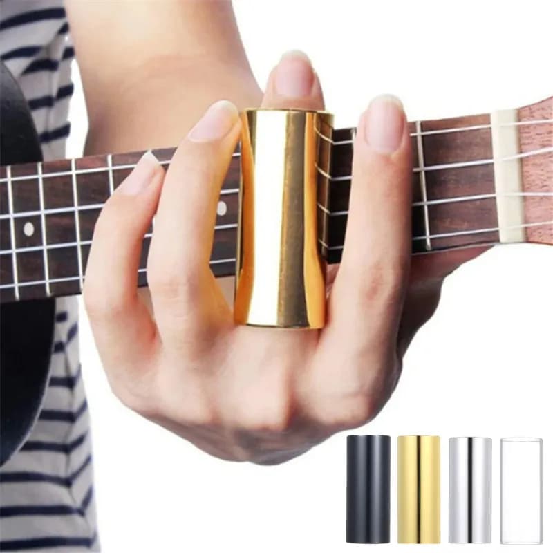 Hotsale Slider 60MM High Guitar Slide Bar Acciaio inossidabile Metallo/Vetro Finger Slides Ukulele String Instruments Accessori per chitarra