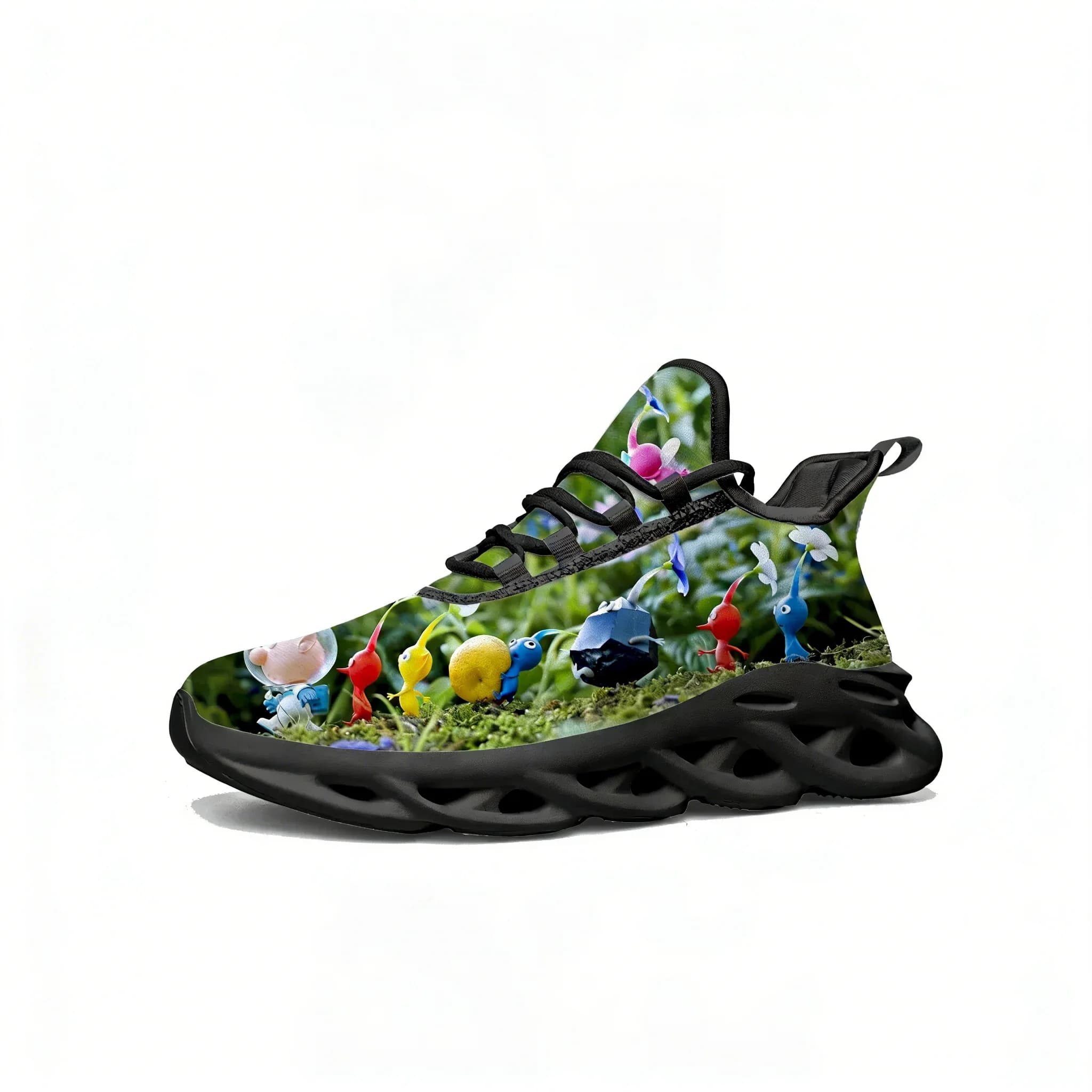 Pikmin Flats Sneakers Hot Cartoon Game Men's and Women's Sports Running Shoes, Fashionable Shoe