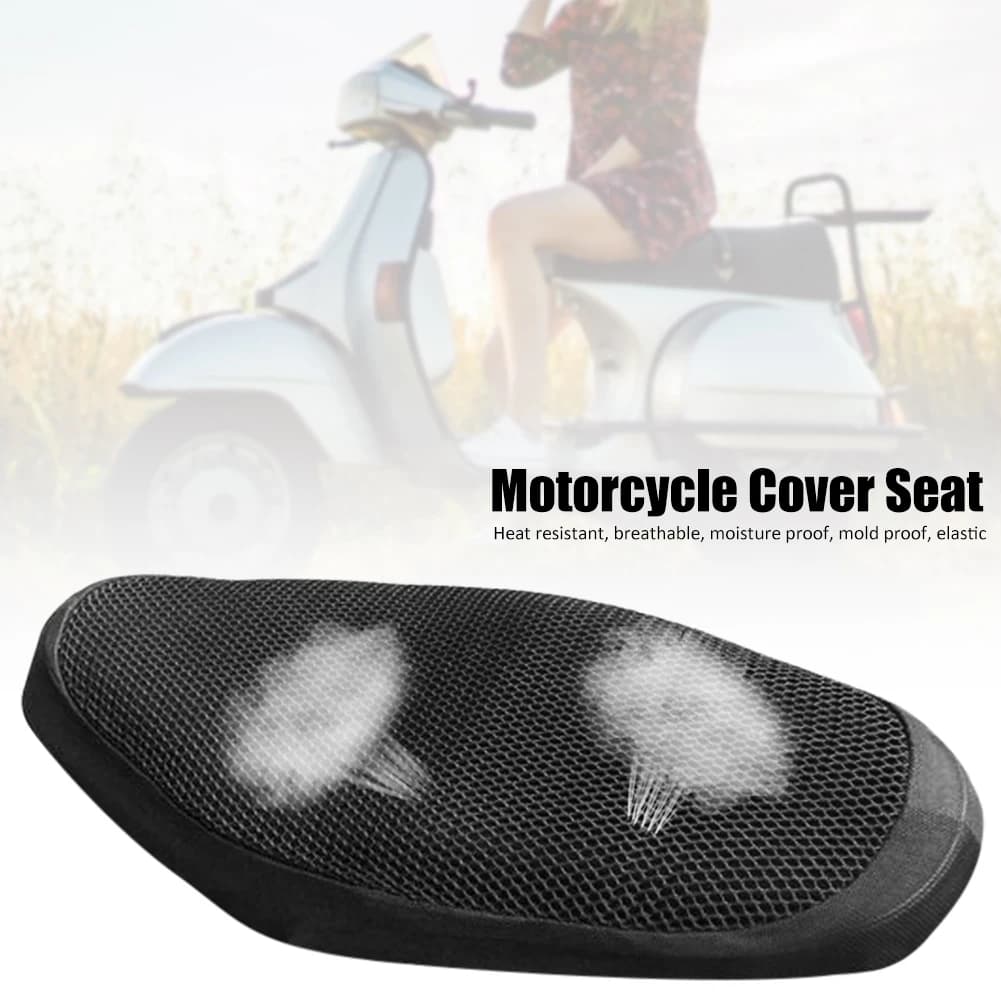 Copricuscino sedile moto M/L/XL/XXL rete 3D rete protettore cuscino isolante copertura bici elettrica universale