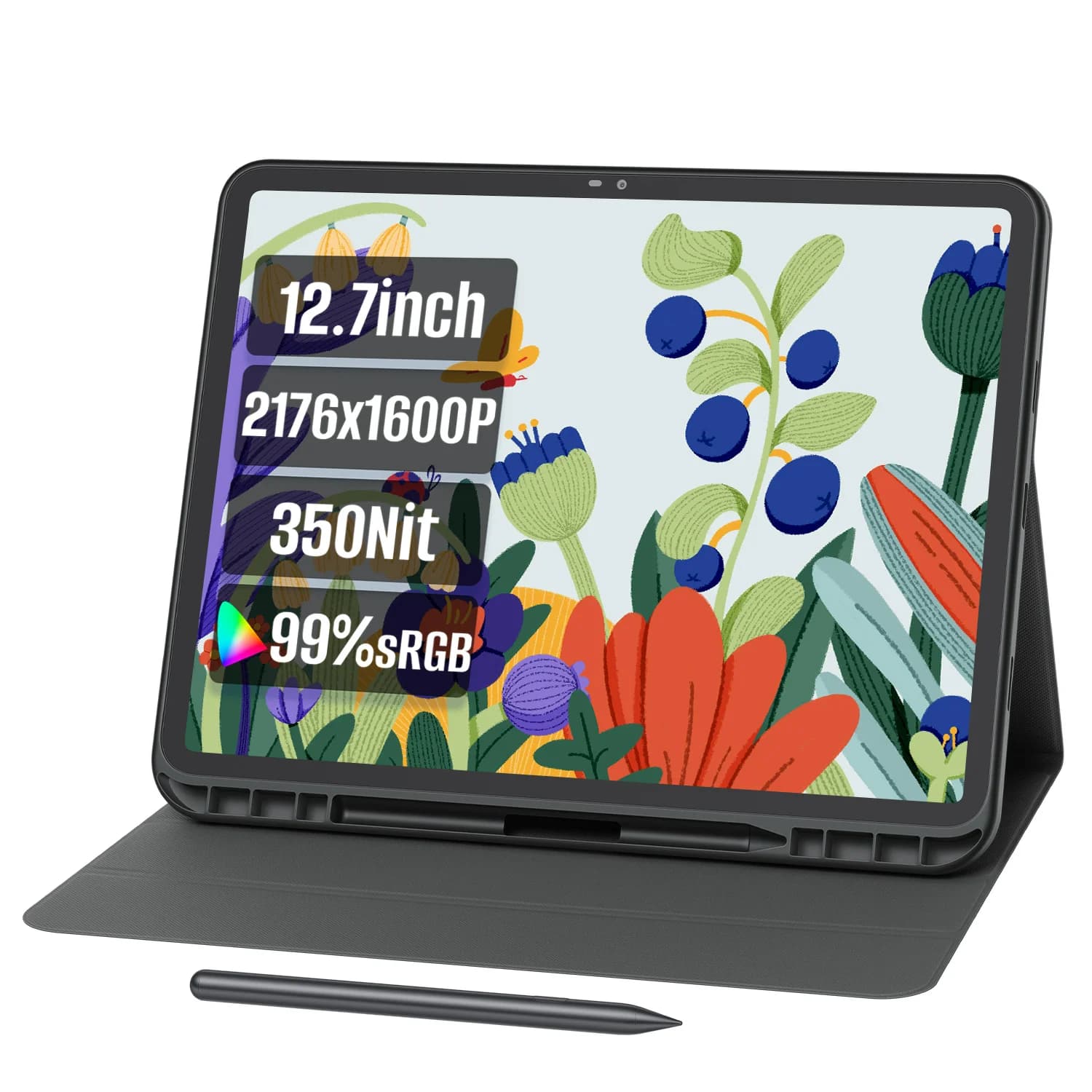 Huion Tavoletta Grafica da 12,7 Pollici, 8GB 256GB, Tablet PC per Affari e Bambini, Kamvas Slate 13AR