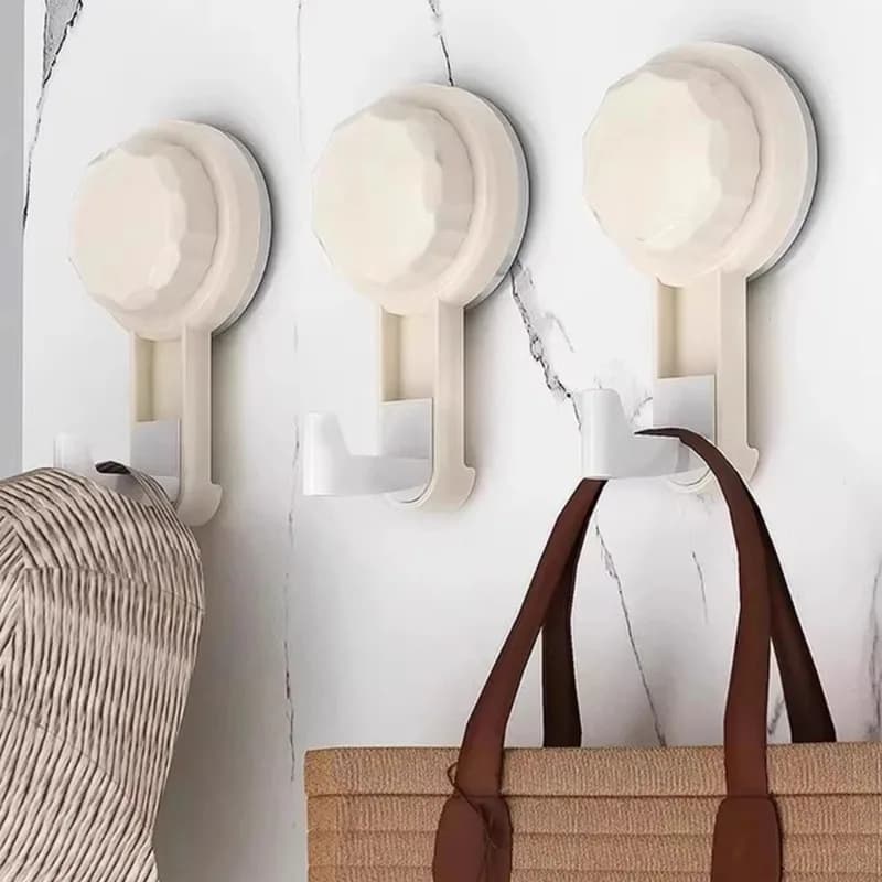 Powerful suction hooks without nails Vacuum reusable storage hook Wall hook for clothes without traces for bathroom and kitchen