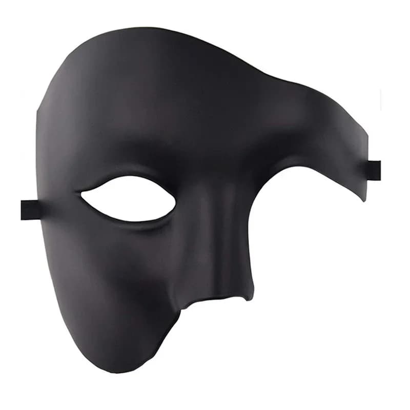 Halloween Steampunk Phantom Masquerade Maschera Cosplay Plastica ABS Mezza faccia Uomini/Donne Puntelli per costumi di carnevale punk