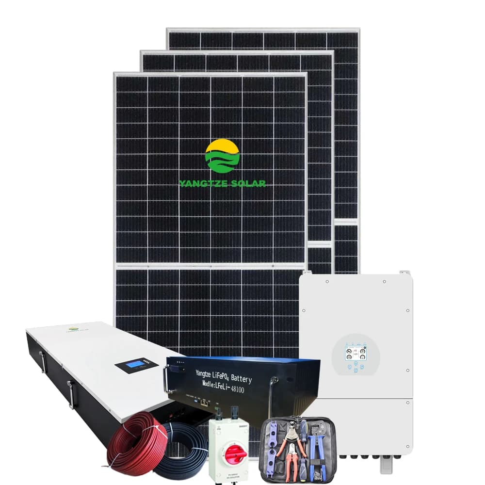 Pannelli solari ibridi per la casa con garanzia di 25 anni, design completo, kit ibrido 5 in 1 per l'approvvigionamento energetico domestico