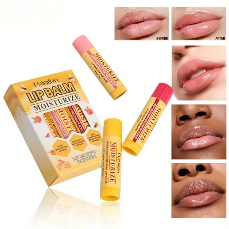 Pack of 3 moisturizing lipsticks Set of moisturizing lipsticks