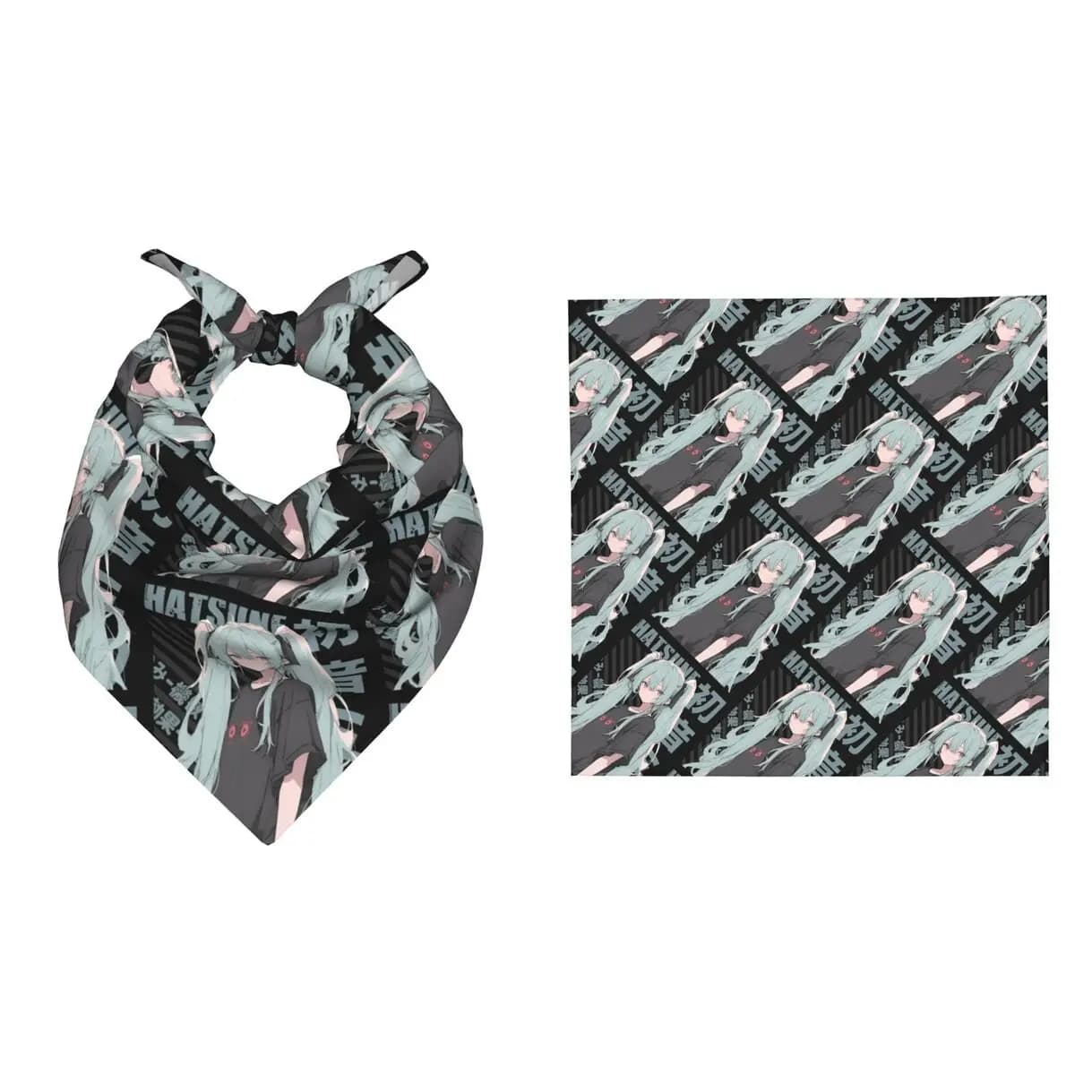 Fascia per capelli personalizzata H-Hatsunes, fascia da polso, per viaggi, uomo donna, morbida, bandana vintage stampata Vocaloid per ragazze musicali