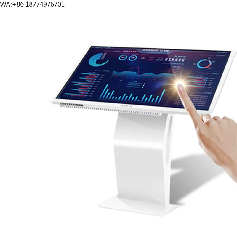 Monitor Touch Screen 4K 43 49 55 Poles with K Base for Android Wifi Display and Advertising Screen
