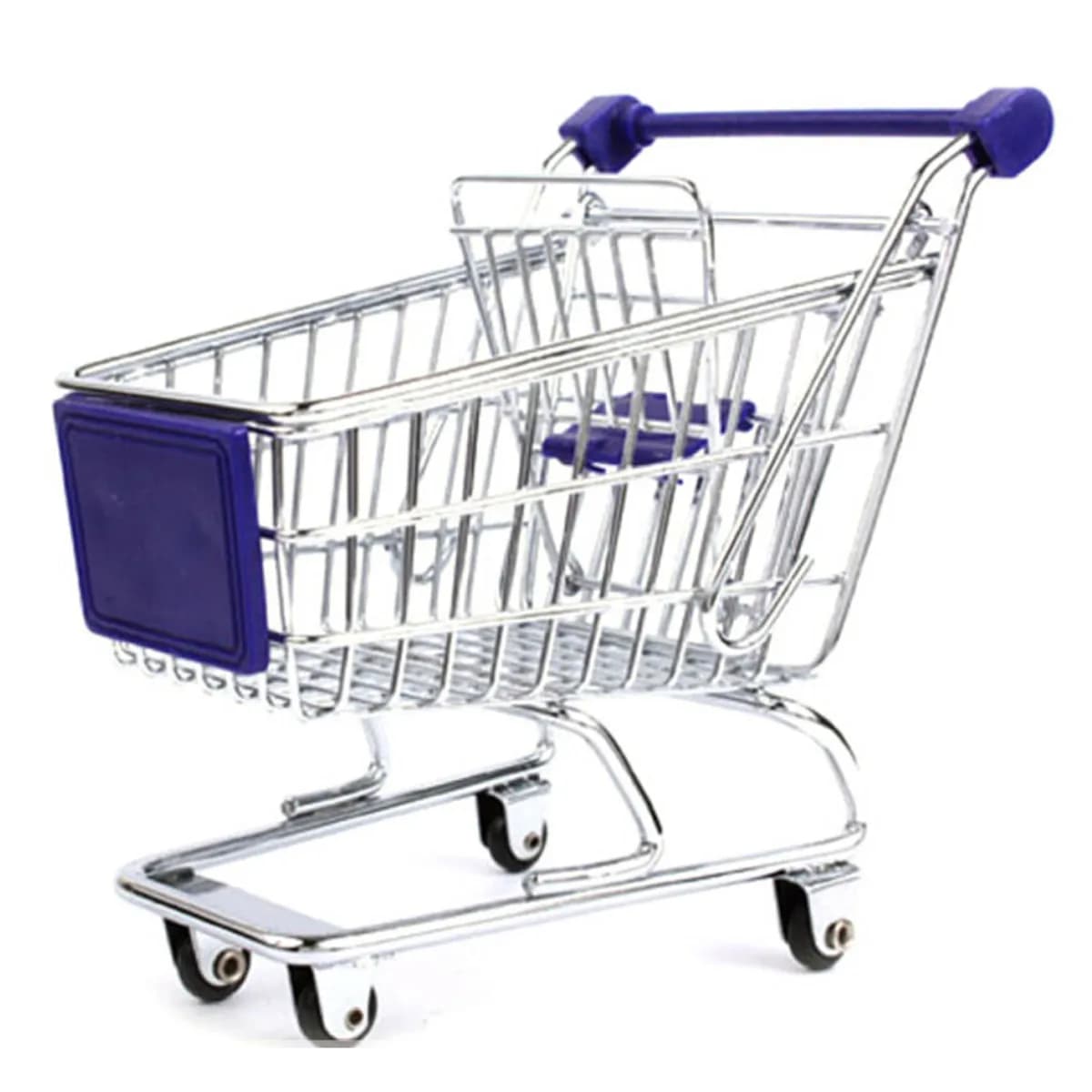 Mini Carrello Portaoggetti da Scrivania, Colore Casuale, Cestino Organizzatore per Ufficio e Casa, Stile Originale, Carino Mini Carrello