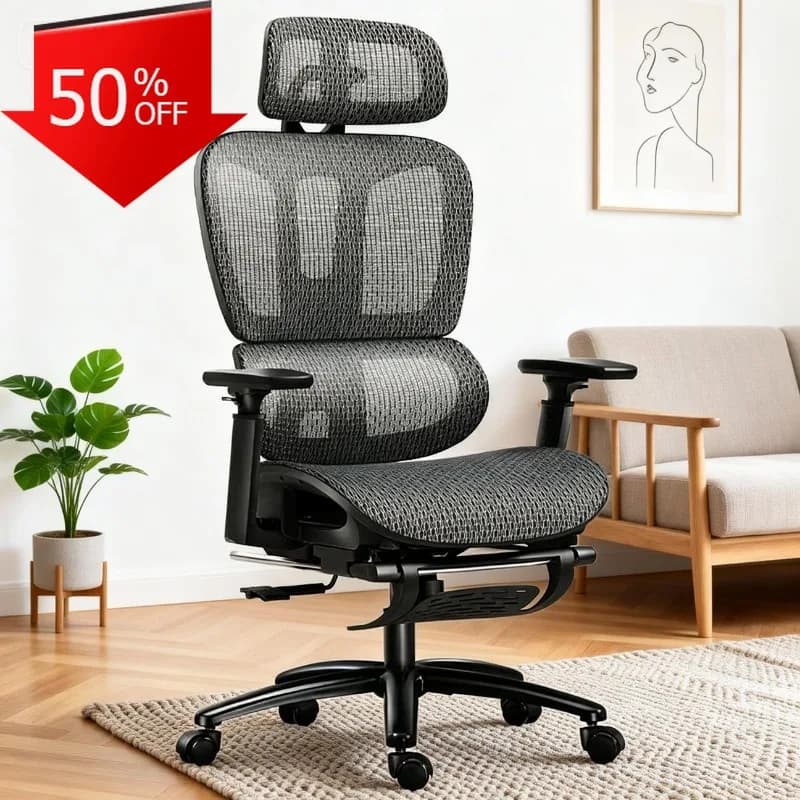 Sedia ergonomica salvaspazio Supporto lombare regolabile semplice Design compatto Piccoli mobili per ufficio domestico Sedia da gioco Silla