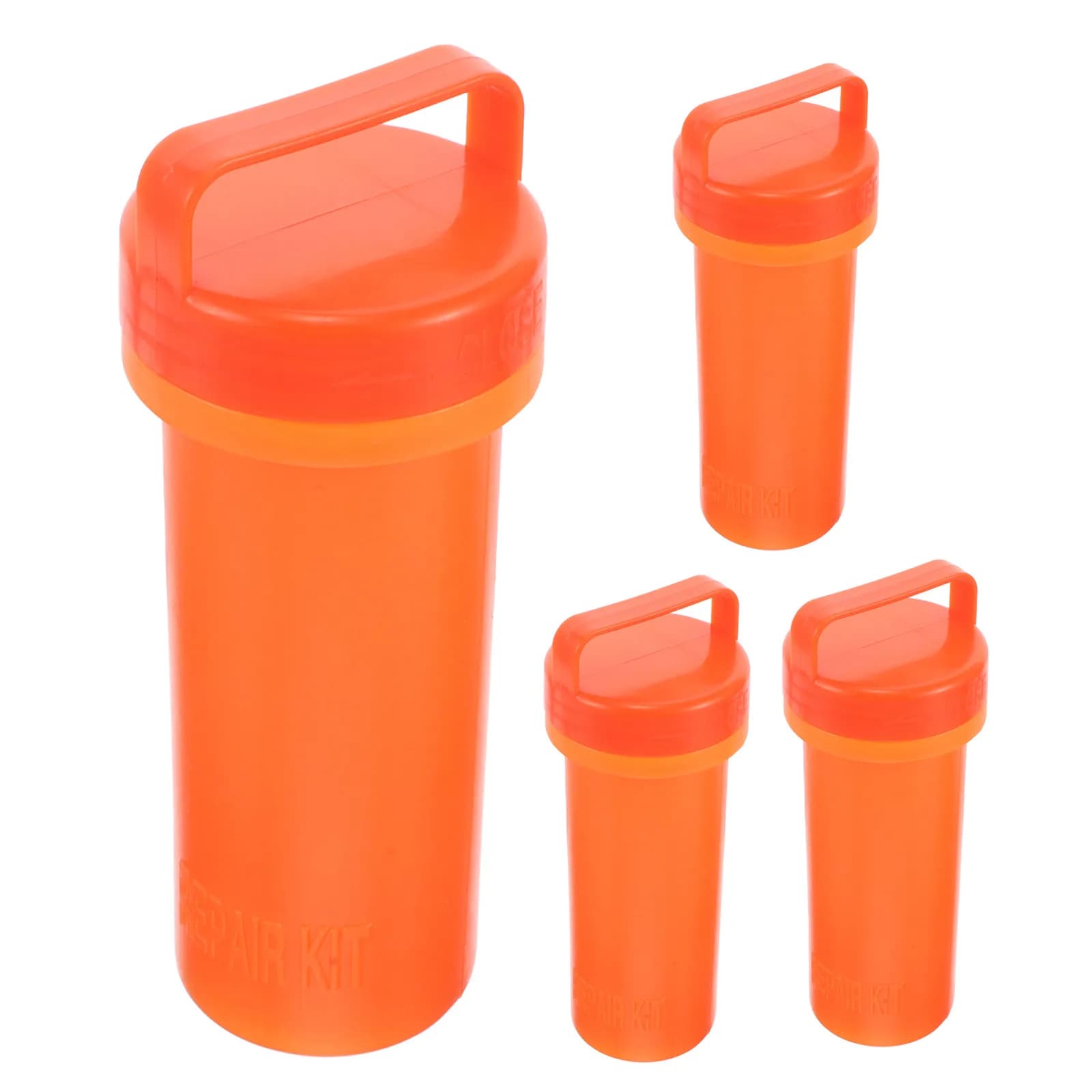 4Pcs Repair Bucket Inflatable Boat Tool Organizer Secure Seal Storage Pod for Rubber Dinghy Paddle Board Kayak Outdoor Adventure