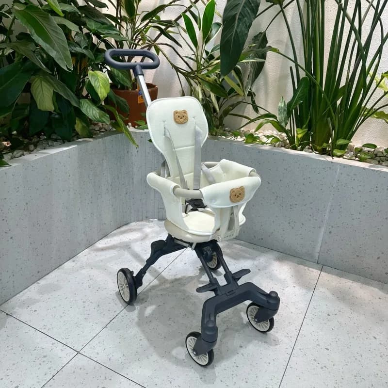 Passeggino ultraleggero: passeggino compatto pieghevole a 2 vie, assistente ambulante portatile per bambini piccoli e neonati