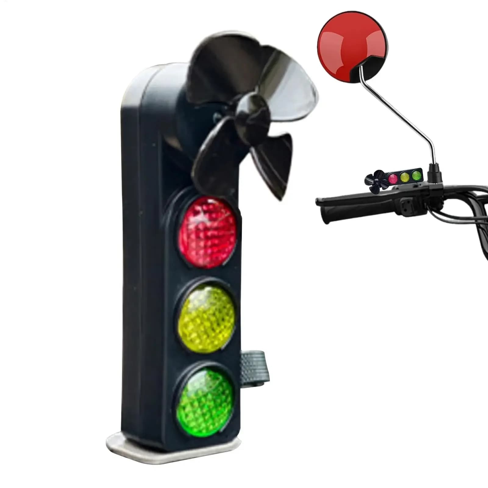 Bike Lights Motorcycle Traffic Signal Lights Decor Funny Safety Lighting Bike Riding Accessories for Mountain Road Camping