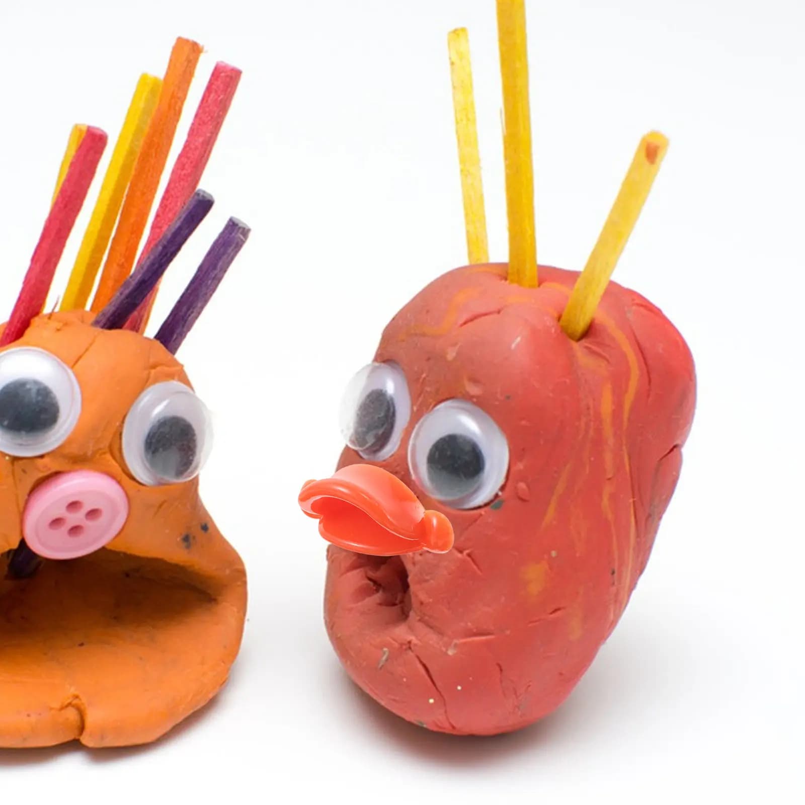 Kit fai da te con becco di anatra, 20 pezzi, piccolo anatroccolo giallo, kit di materiali per la creazione di animali, accessori per progetti artistici educativi