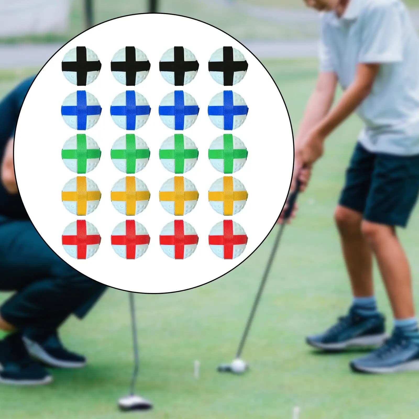 20 palline appiccicose da golf, palline da allenamento di ricambio portatili, leggere, pratica di lancio, giochi per feste, interni ed esterni, ragazzi e ragazze
