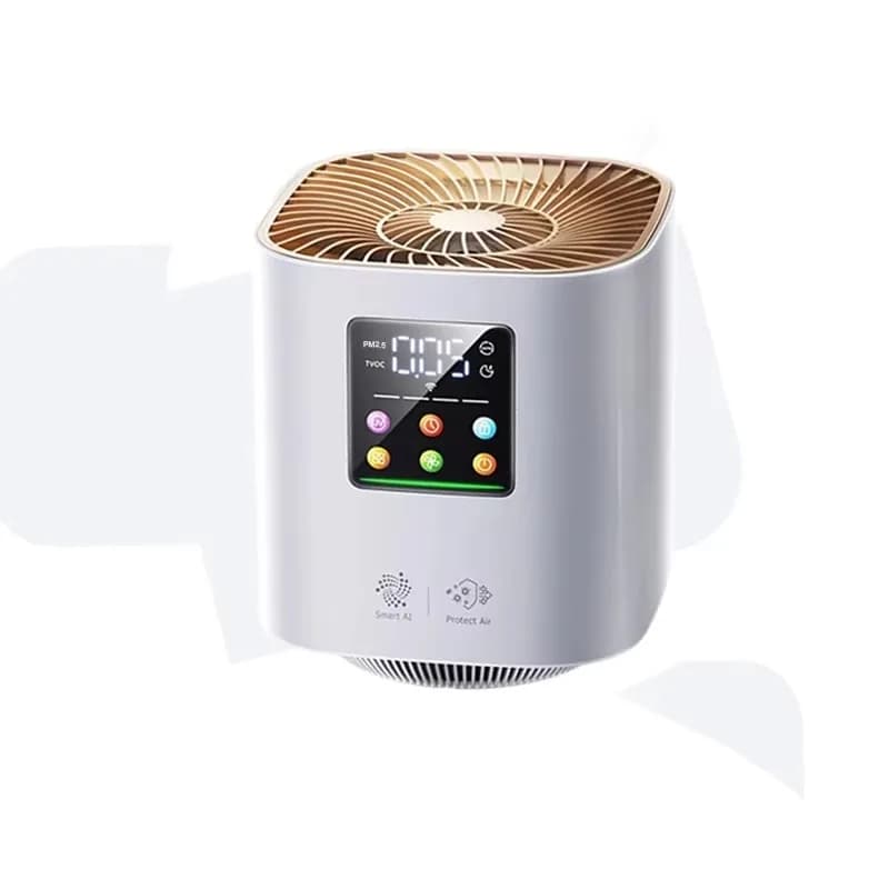 Purificatore d'Aria Personale Intelligente con Controllo App e Blocco Bambini per Camera da Letto e Ufficio