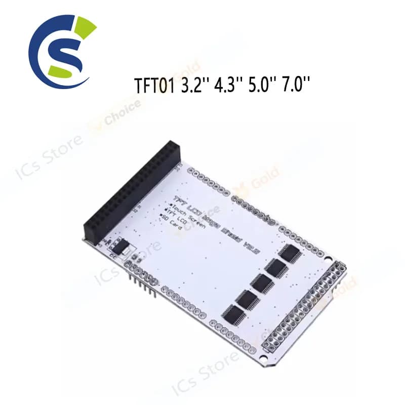 TFT LCD Shielding Expansion Board Module for Arduino Mega Touch LCD Support TFT01 3.2''' 4.3''' 5.0' 7.0''