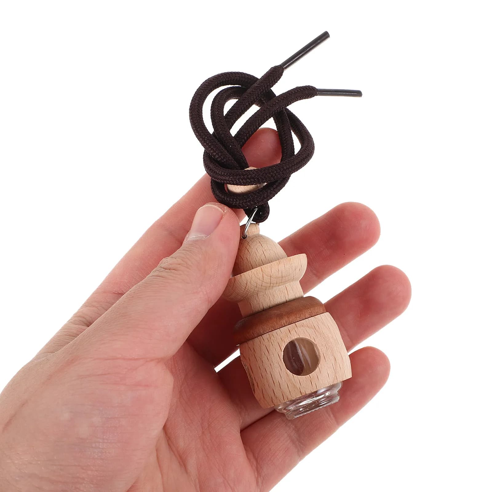 Car Oil Diffusers for Essential Oils Wooden Portable Air Freshener Hanging Mirror Pendant Car Decoration Cute Aromatherapy