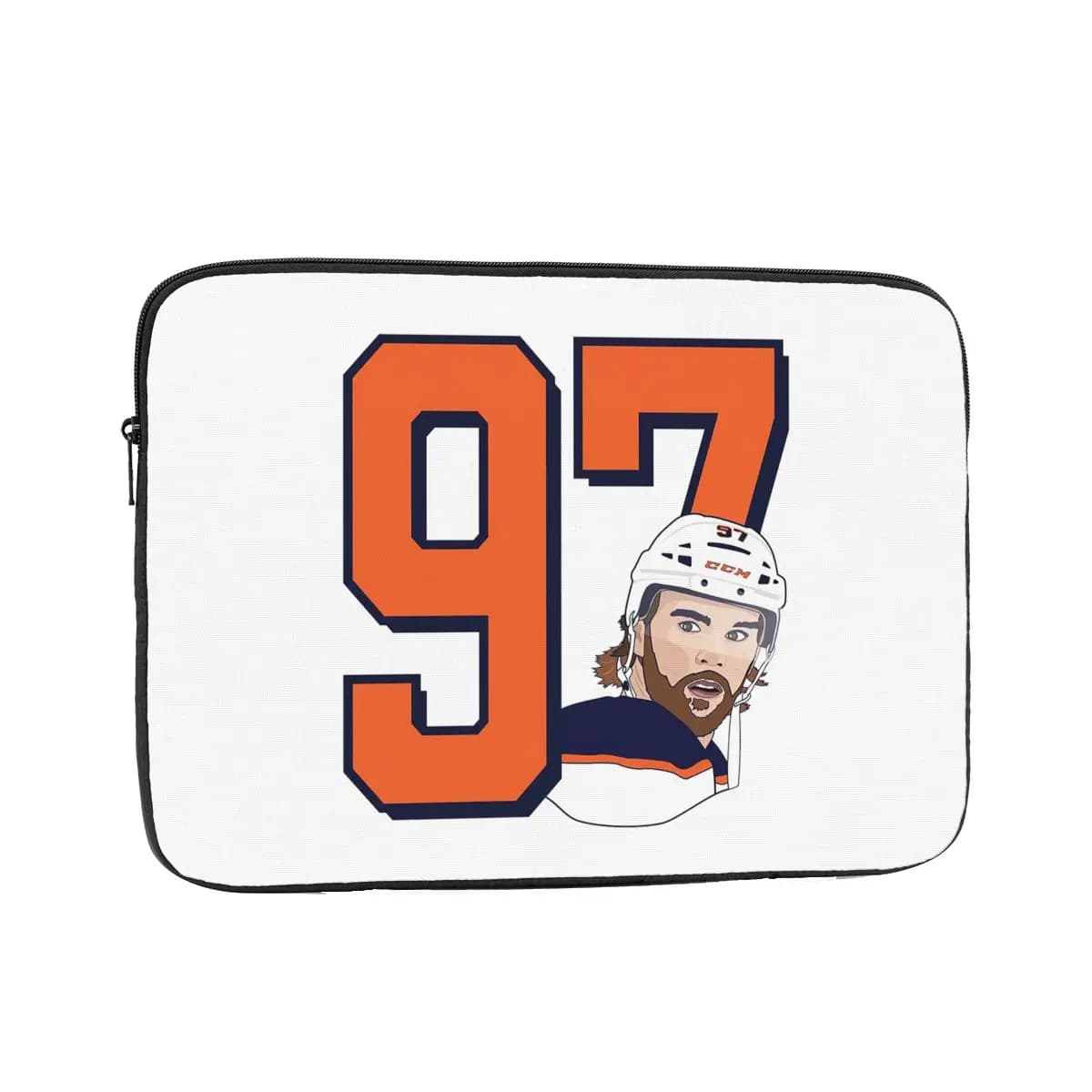 Connor McDavid 97 Per Edmonton Oilers Fans Custodia protettiva per laptop Borsa per notebook Custodia per tablet Custodia antiurto