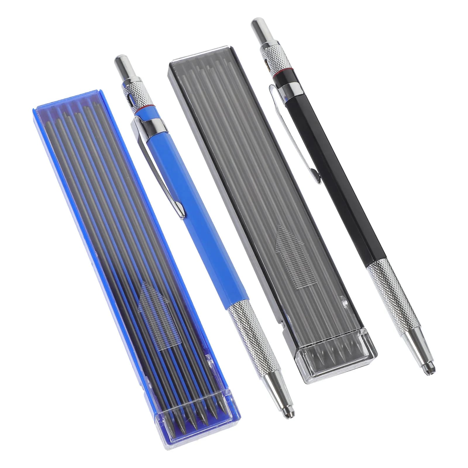 1Set 2.0 Mm Mechanical Pencil Drafting Set Smooth Reliable Writing Comfortable Grip Prevents Rolling Ideal for Students School