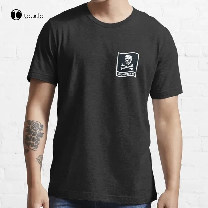 Vf-84 The Jolly Rogers Aviation Tomcat Aircraft Flightdeck Sailor T-Shirt Cotton Tee Shirt