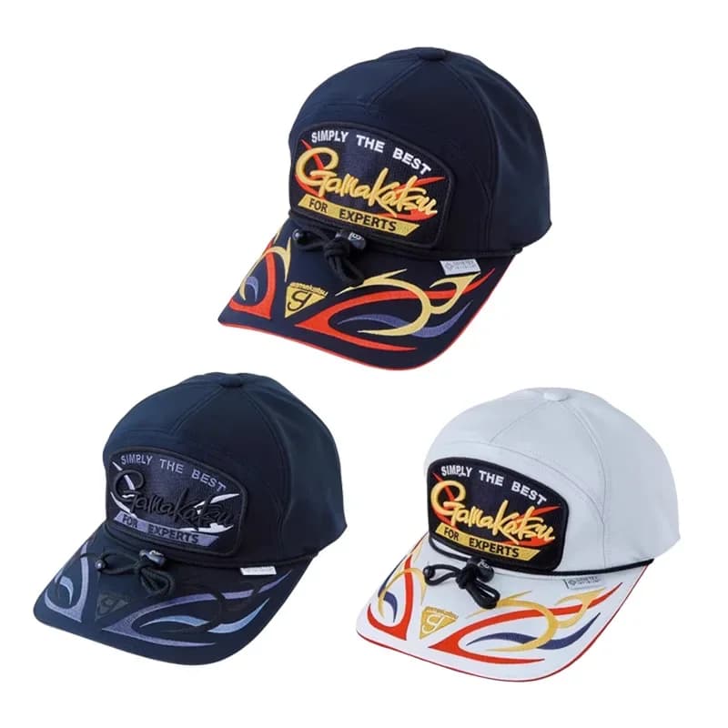 Gamakatsu Waterproof Fishing Hat Summer UV Protection Fishing caps for men Adjustable breathable angler Visiera outdoor sunscreen