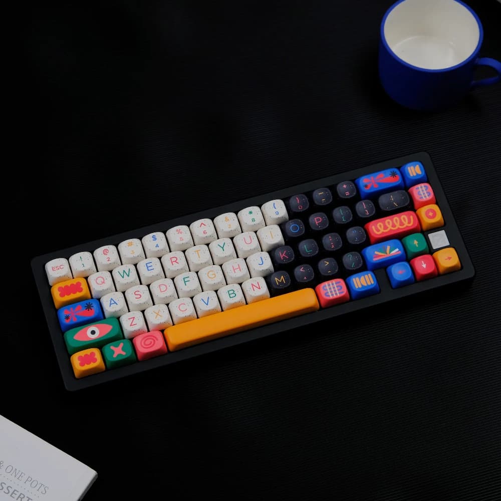 GMK CYL Motif Keycaps XOA MOA Profilo PBT Keycap Dye Sublimation GMK Clone Keycap per tastiere meccaniche con interruttore MX
