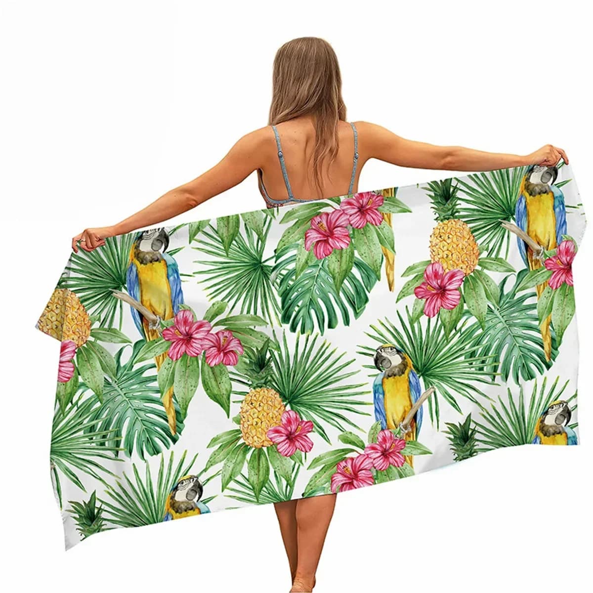 Beach towel for swimming pool in pineapple microfiber, portable, fast drying, for sand, outdoor travel, swimming blanket, thin, for yoga, picnic, woman, man