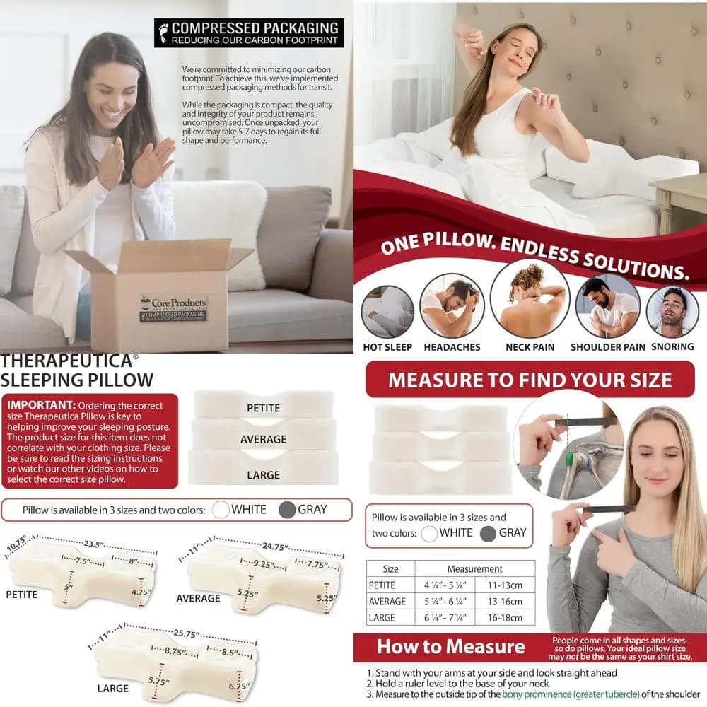 Cuscino ergonomico per il supporto cervicale per chi dorme sul fianco e sulla schiena - Design ortopedico per comfort e allineamento della colonna vertebrale