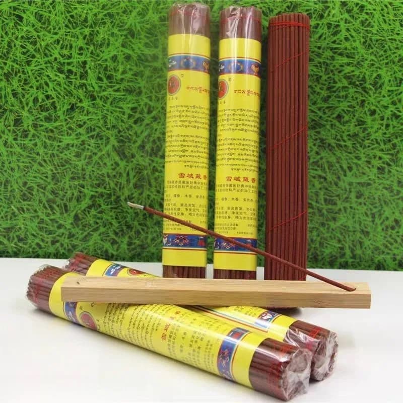 100 bastoncini-pacchetto di incenso naturale tibetano per la casa, sala interna/buddista, meditazione, rilassa la mente, purifica l'aria, aromaterapia