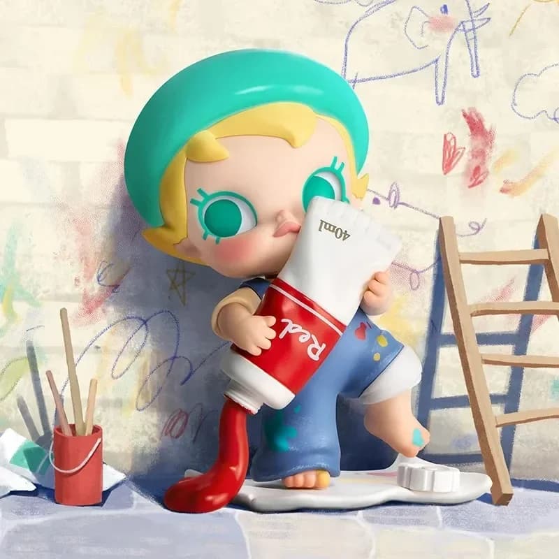 POP MART Baby Molly My Huggable Discovery Series Blind Box Toys Kawaii Anime Action Figure Sorpresa Mistero Box Bambole Ragazze Regalo