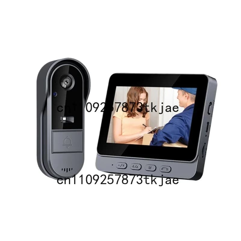 New wireless video doorbell home monitoring with display screen door intercom video without WiFi