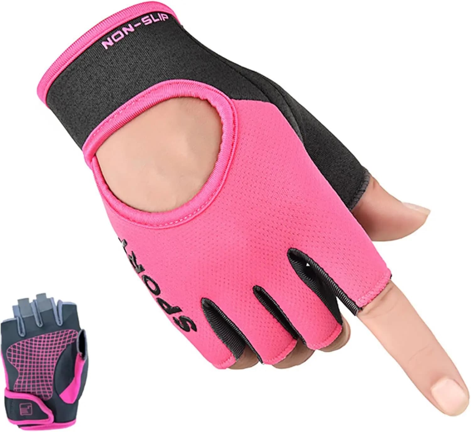 Guanti da Allenamento per Donne e Uomini, Guanti Leggeri da Palestra, Guanti Antiscivolo per Sollevamento Pesi e Ciclismo