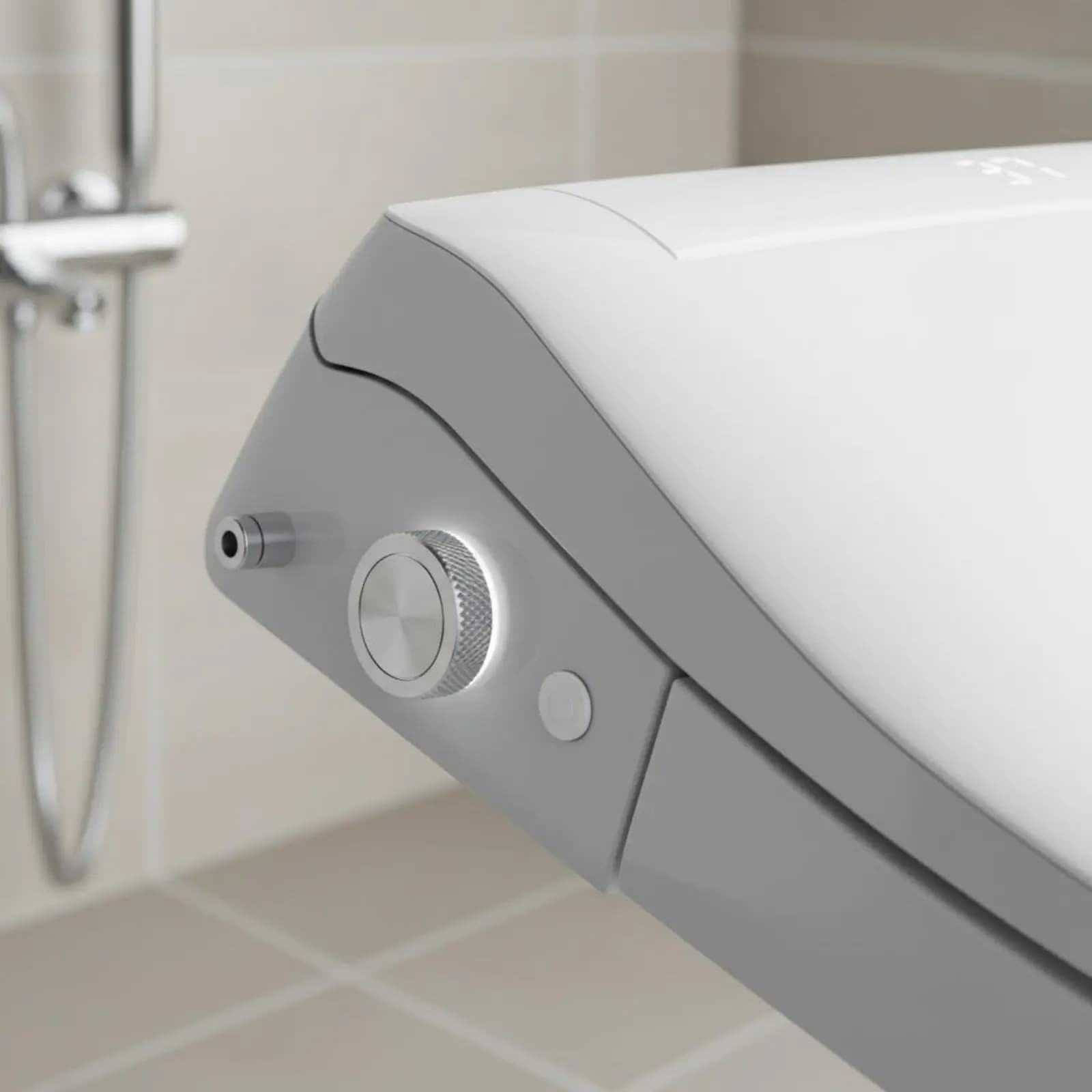 Sedile WC Intelligente con Doppio Controllo e Spray Frontale, Facile Installazione, Autopulente