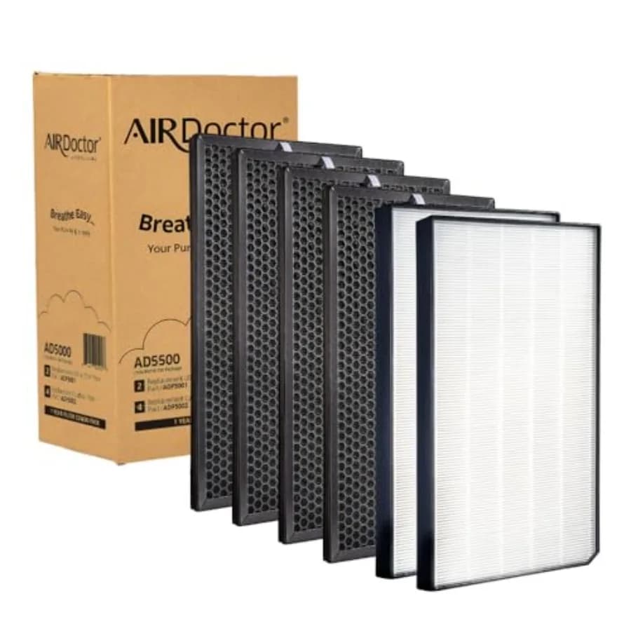 Filtri di ricambio per purificatori d'aria: UltraHEPA e Carbon/VOC, bianchi, rimozione di particelle ultrafini e odori