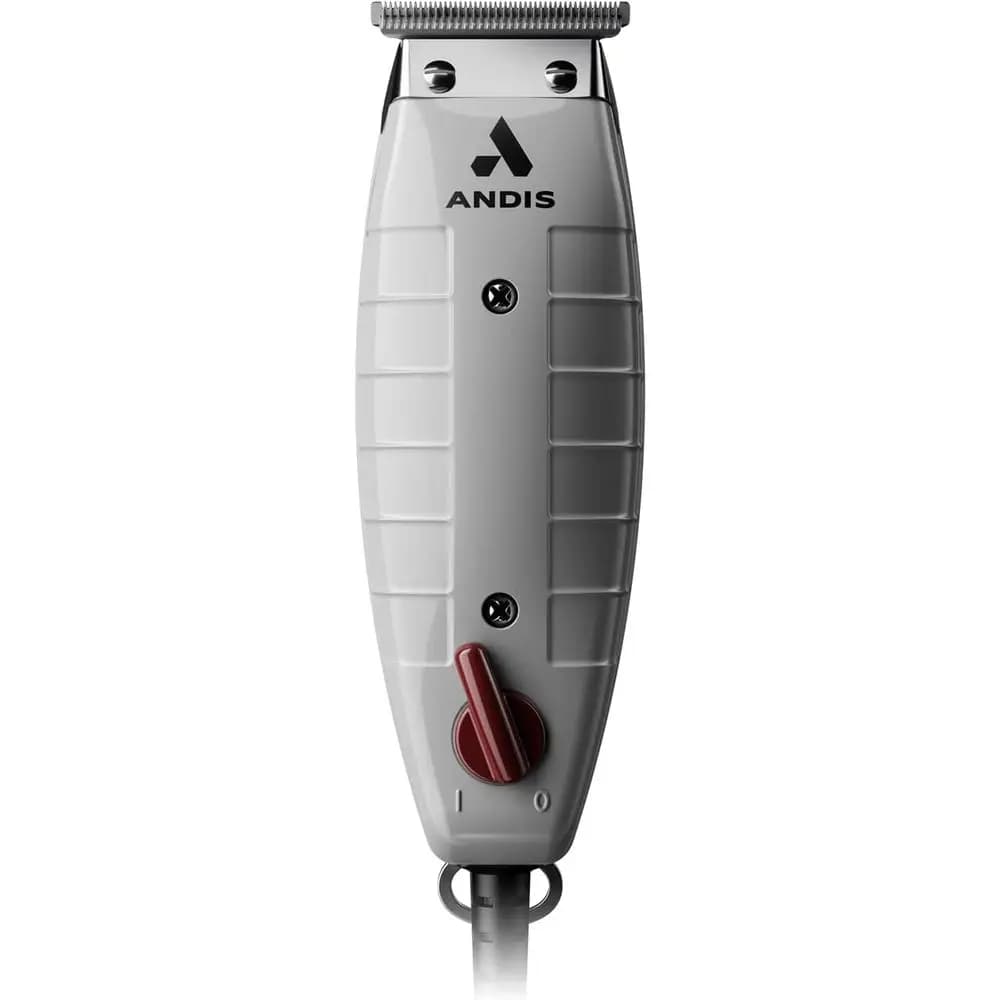 Regolabarba e tagliacapelli con lama a T in acciaio al carbonio con tecnologia Bump Relief per uomo, elettrico con filo, grigio