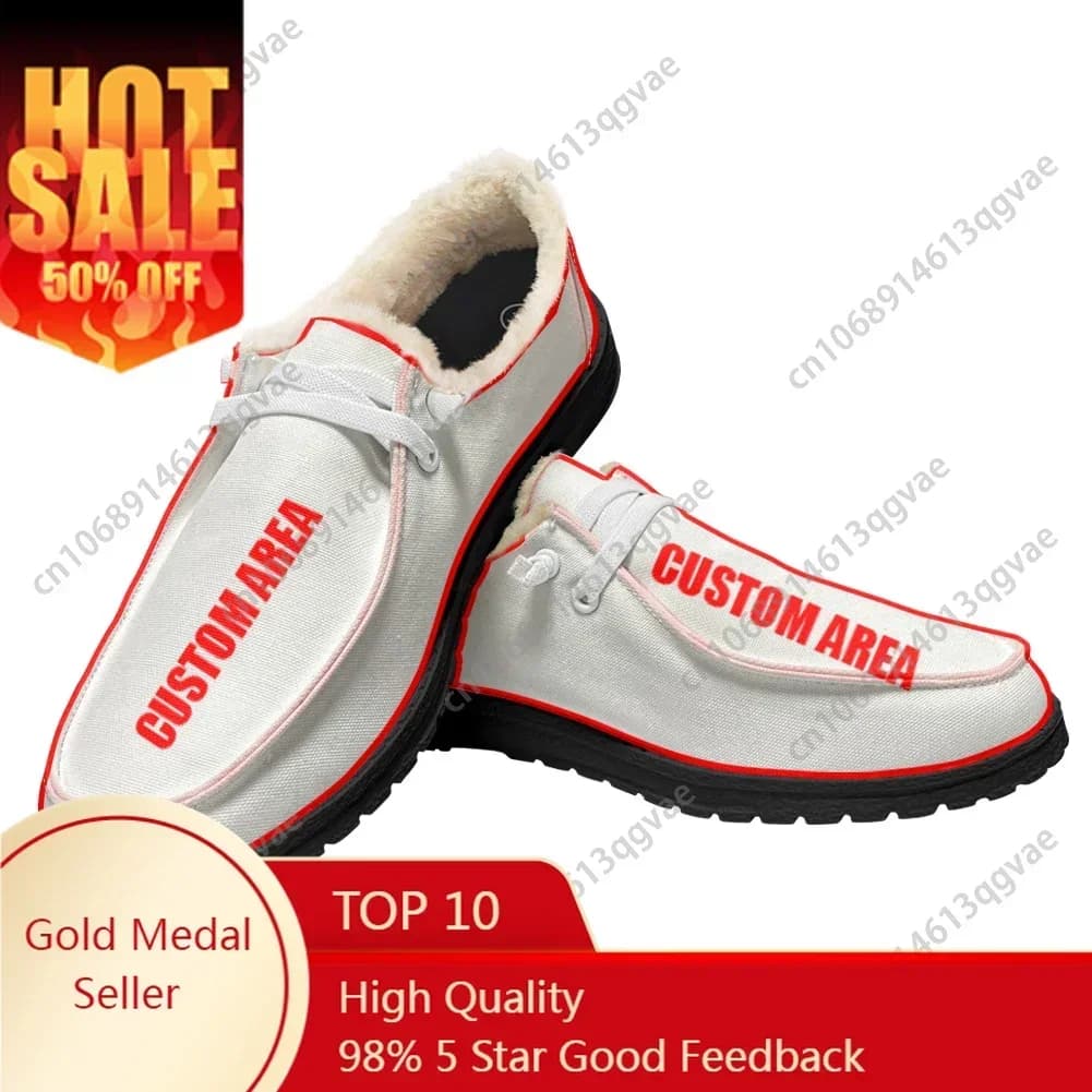 Scarpe basse in velluto personalizzate per uomo e donna, calde e casual, per interni ed esterni, leggere, personalizzabili per coppie.