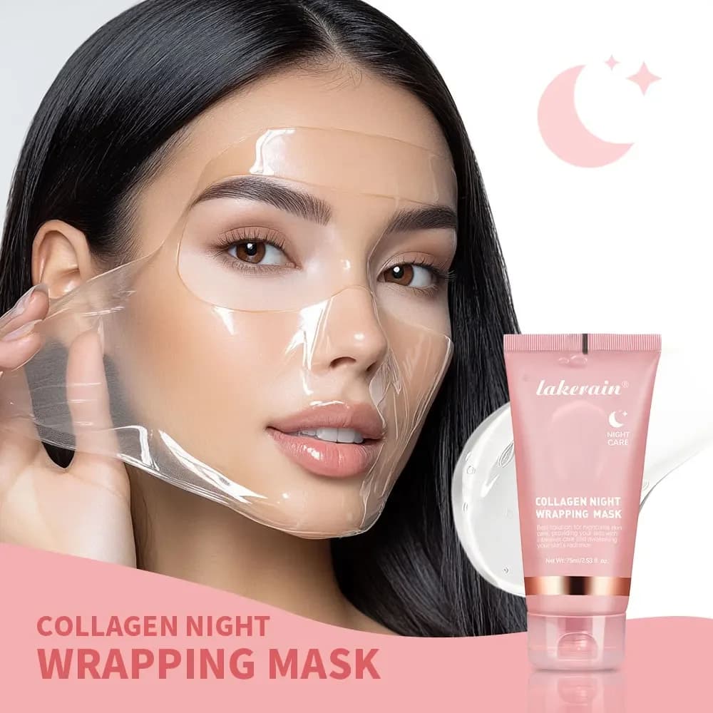 Maschera Peel Off al collagene maschera al collagene profondo per maschere per il viso e la cura della pelle Bio Pack coreano avvolgimento notturno donna pelle durante la notte