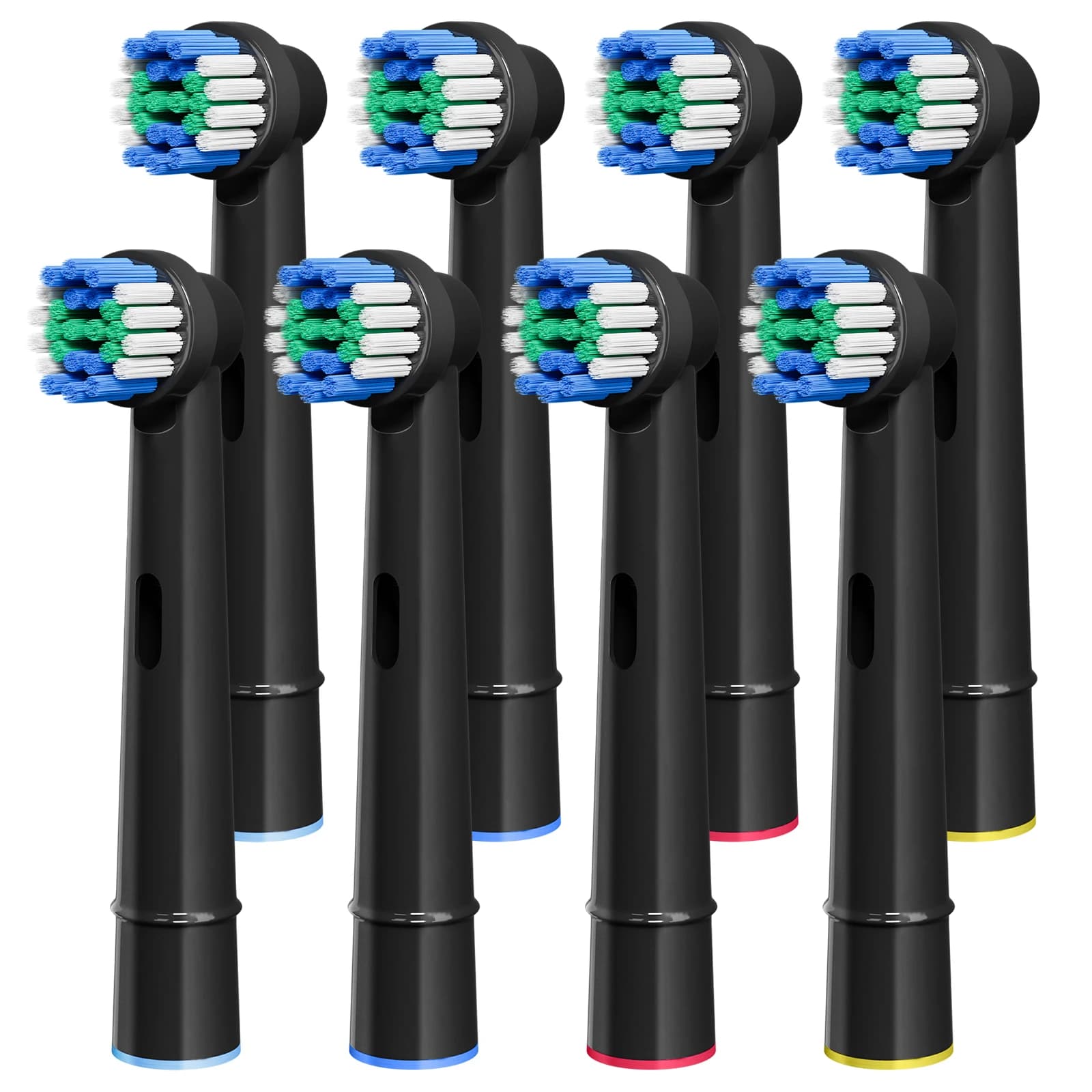 Testine di ricambio per spazzolino 8x compatibili con testine elettriche professionali Oral B Braun 1000 1500 3000 6000 7000 7500