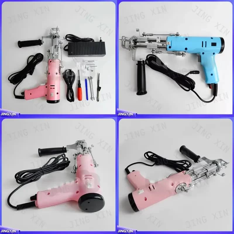 Custom for Tufting Gun 2 in 1 Cut Pile Loop Pile Carpet Making Machine Rug Punch Needle Tool DIY Handheld Weaving Loom Kit
