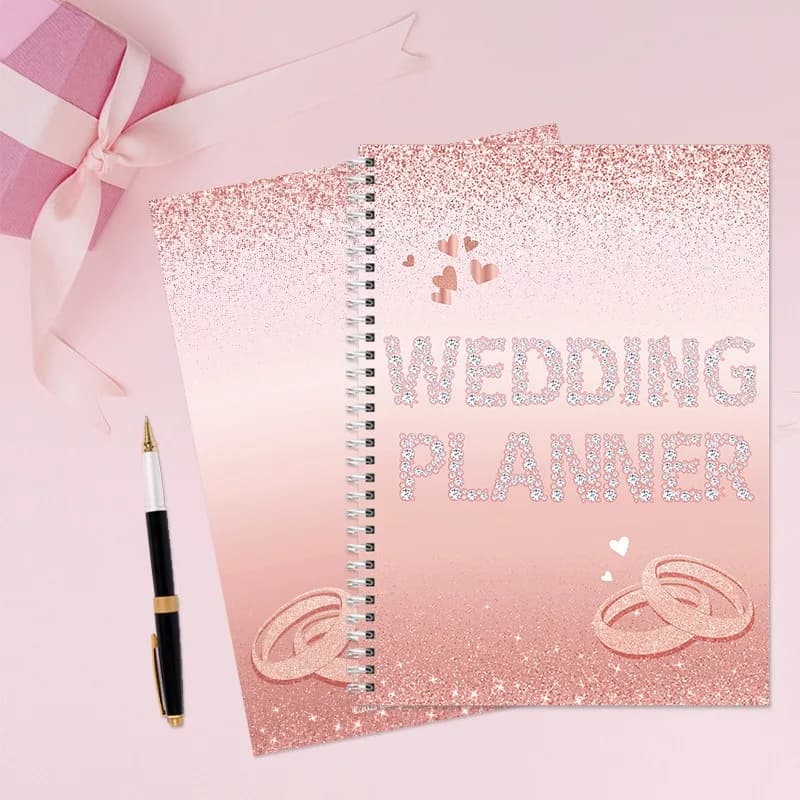 Wedding Planner Book Wedding Planning Organizer Bridal Engagement Schedule Notebook Wedding Checklist Record Journal