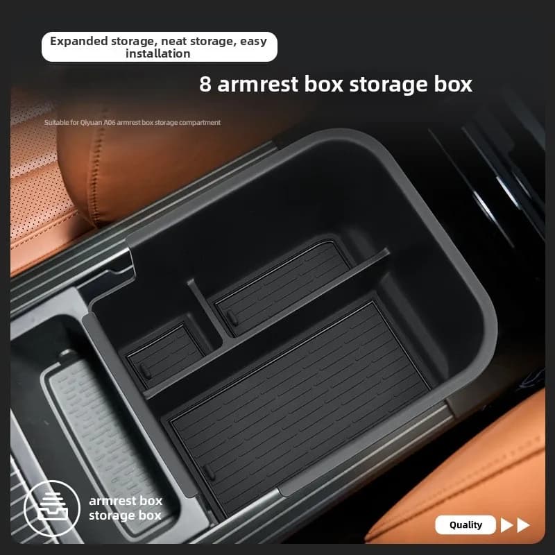 Vassoio portaoggetti per bracciolo Tiggo 8 in plastica ABS impermeabile e anti-pressione, organizer per console centrale auto