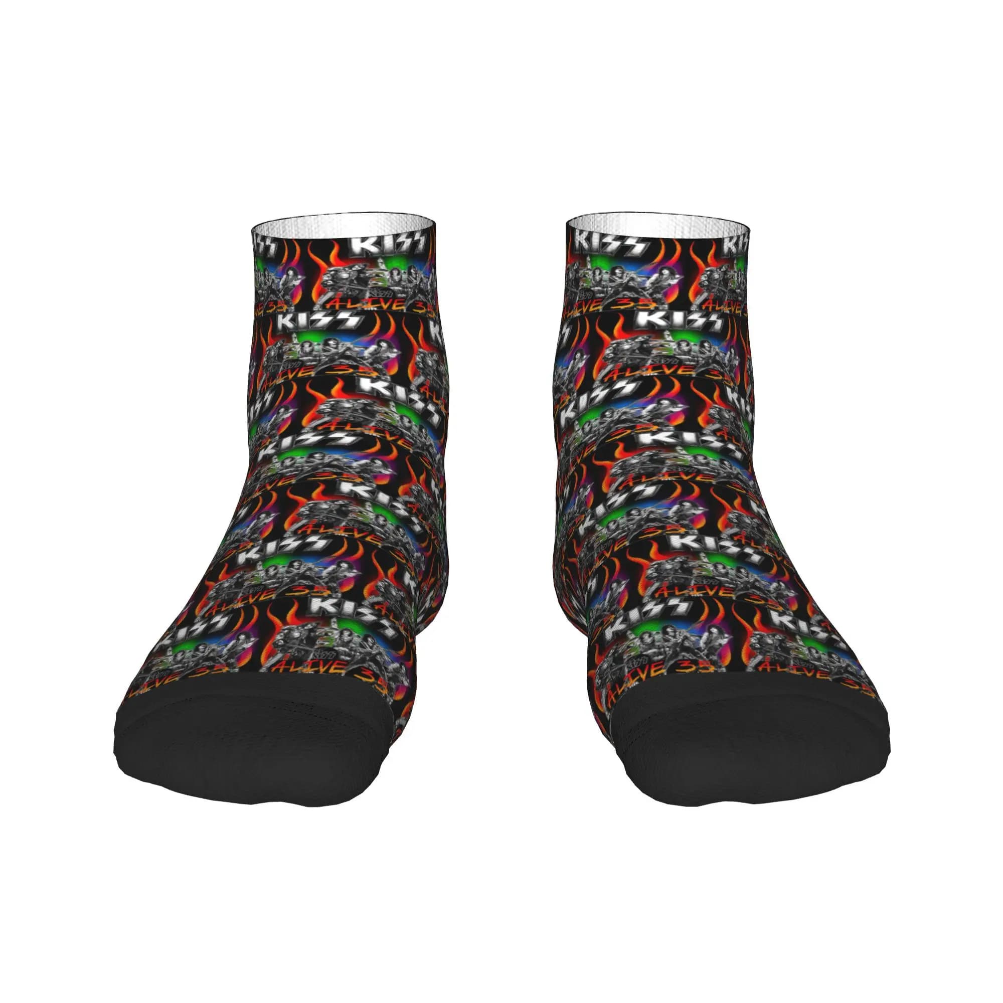 Heavy Metal Rock Music Band Kiss Calzini Harajuku Calze super morbide Calzini per tutte le stagioni Accessori per Natale da uomo e da donna
