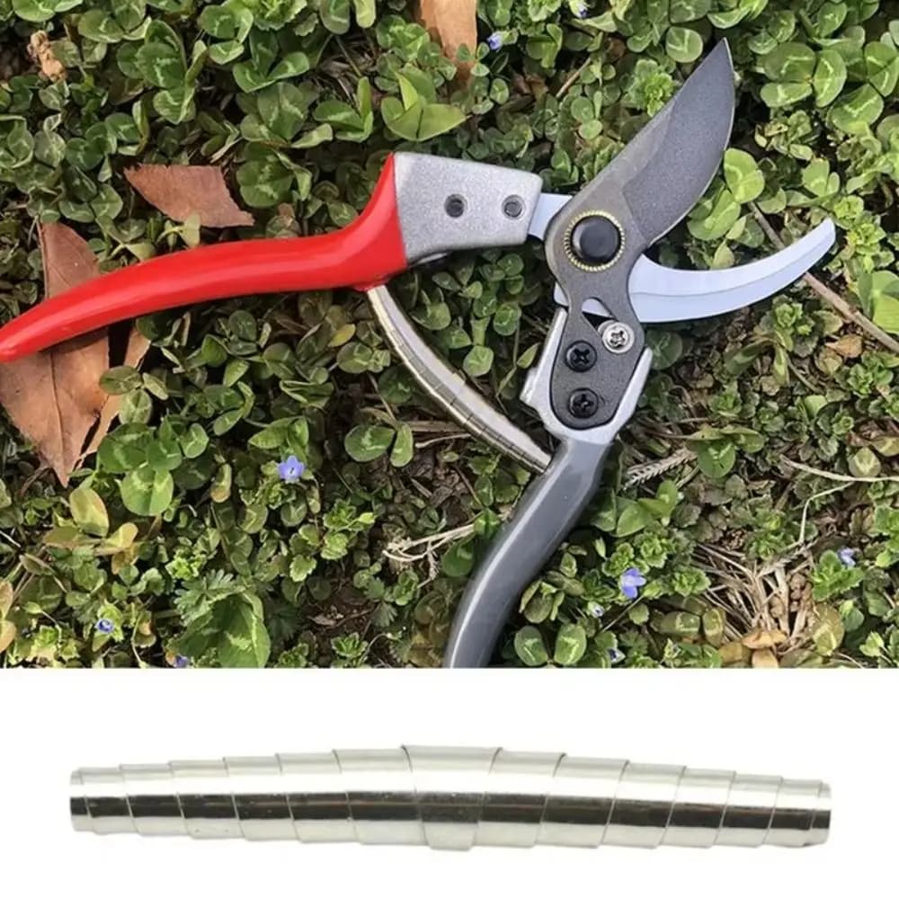 10Pcs Durable Stainless Steel Pruning Shears Spring Spare 6cm Scissors Components Silver Garden Spring Grafting Tool