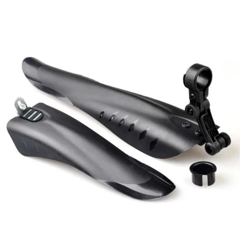 2-Pack Bicycle Fenders, Soft PP Plastic Mudguard for MTB Rear Wheel, Thick Splash Guard