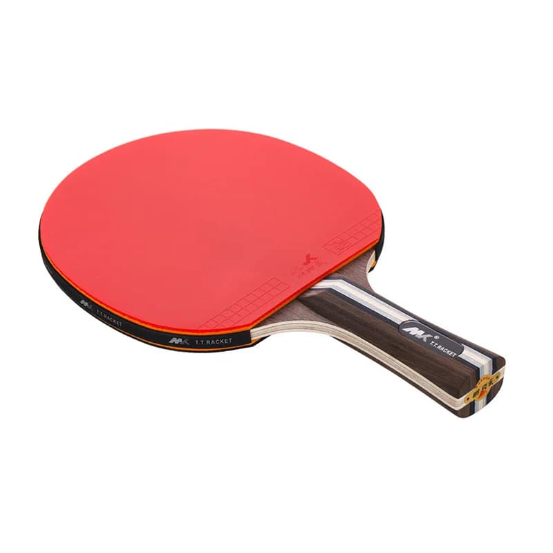 Racchetta da ping pong in legno di paulownia personalizzata a 6 stelle in noce nera, pagaia da ping pong per allenamento professionale con borsa per il trasporto