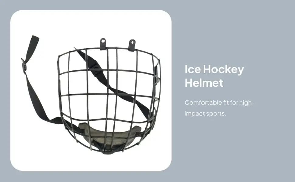 Maschera Protettiva in Metallo con Copertura in Filo di Ferro per Casco Sportivo, per Baseball, Softball, Hockey e Uso Esterno
