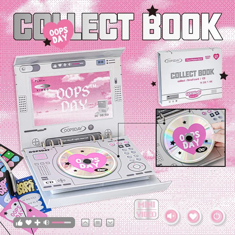 MINKYS Retro DVD Kpop photobcards Collect Book Kpop Binder Notebook Cover Diary Agenda Planner cancelleria scolastica