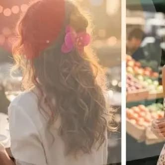 Fermaglio per capelli con fiori simulati da 7 cm, a forma di orchidea, elegante accessorio per capelli alla moda per donne e ragazze