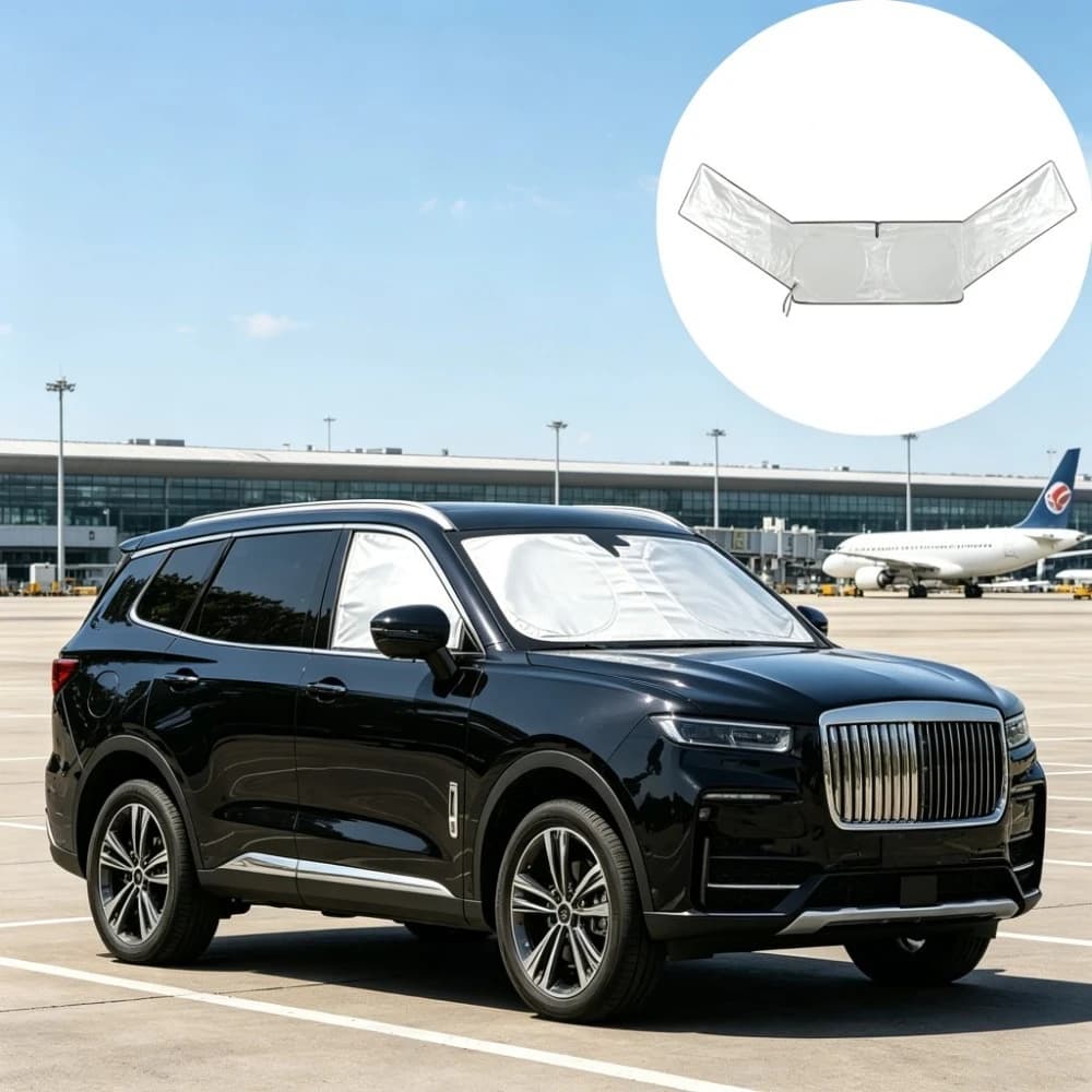 Car Windshield Sunshade Thickened Sun Shade Front Window Heat Insulation UV Protector Reflective Visor Cover Foldable Interior